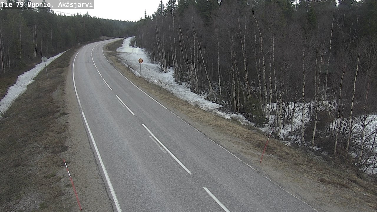 Weather Camera Image Road 79 Muonio, Äkäsjärvi, Muonio, Lappi