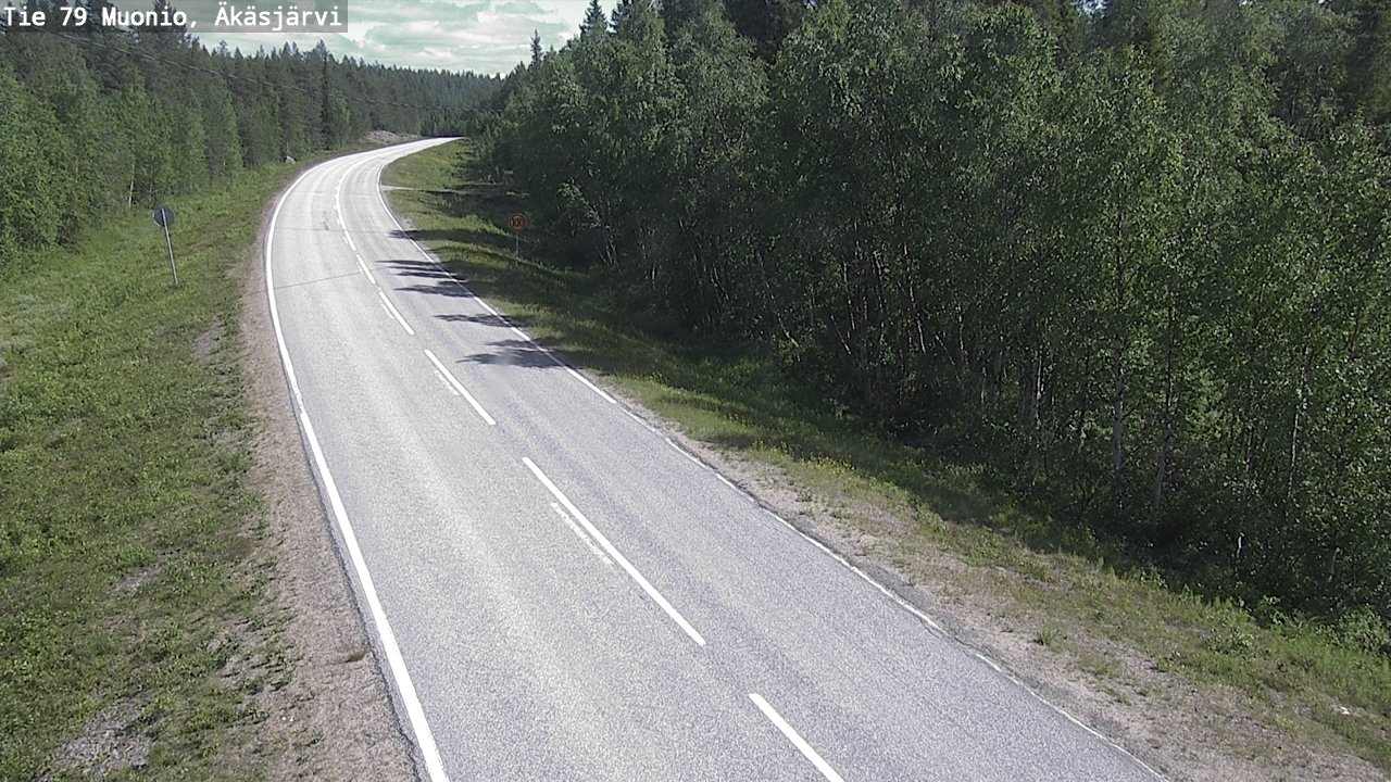 Weather Camera Image Road 79 Muonio, Äkäsjärvi, Muonio, Lappi