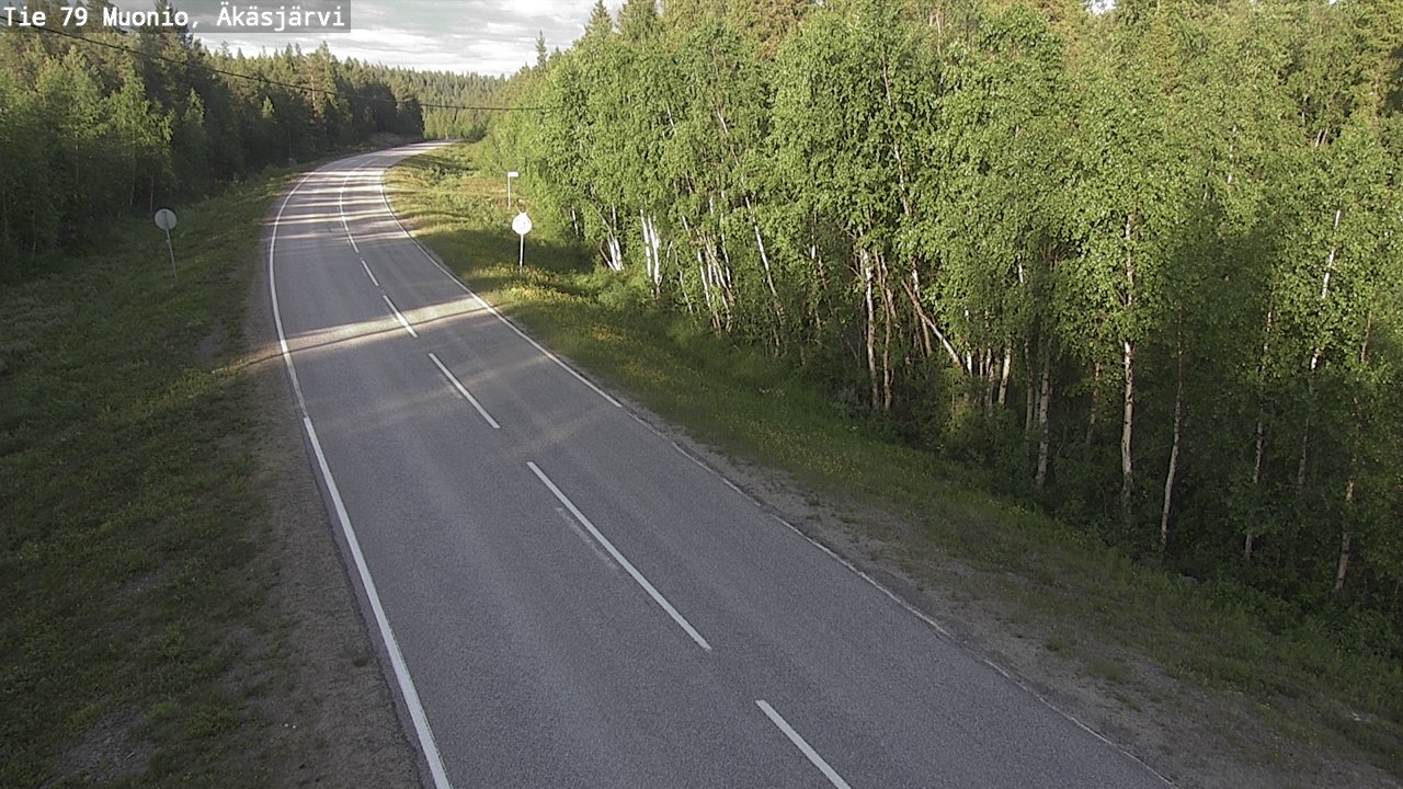 Weather Camera Image Road 79 Muonio, Äkäsjärvi, Muonio, Lappi