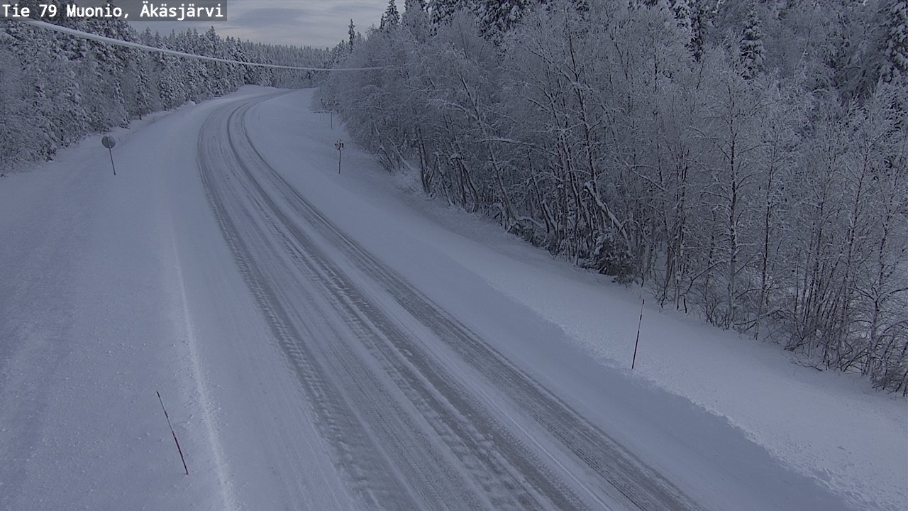 Weather Camera Image Väg 79 Muonio, Äkäsjärvi, Muonio, Lappi