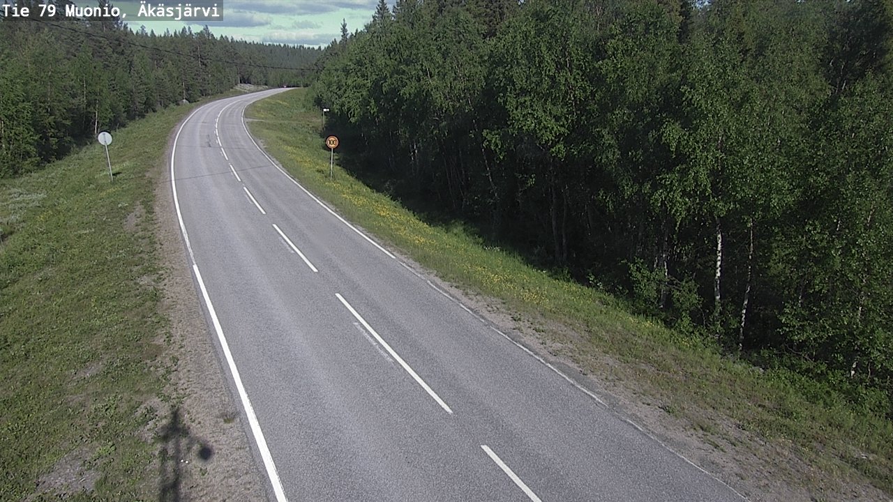 Weather Camera Image Road 79 Muonio, Äkäsjärvi, Muonio, Lappi