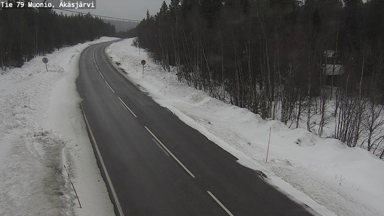 Weather Camera Image Väg 79 Muonio, Äkäsjärvi, Muonio, Lappi