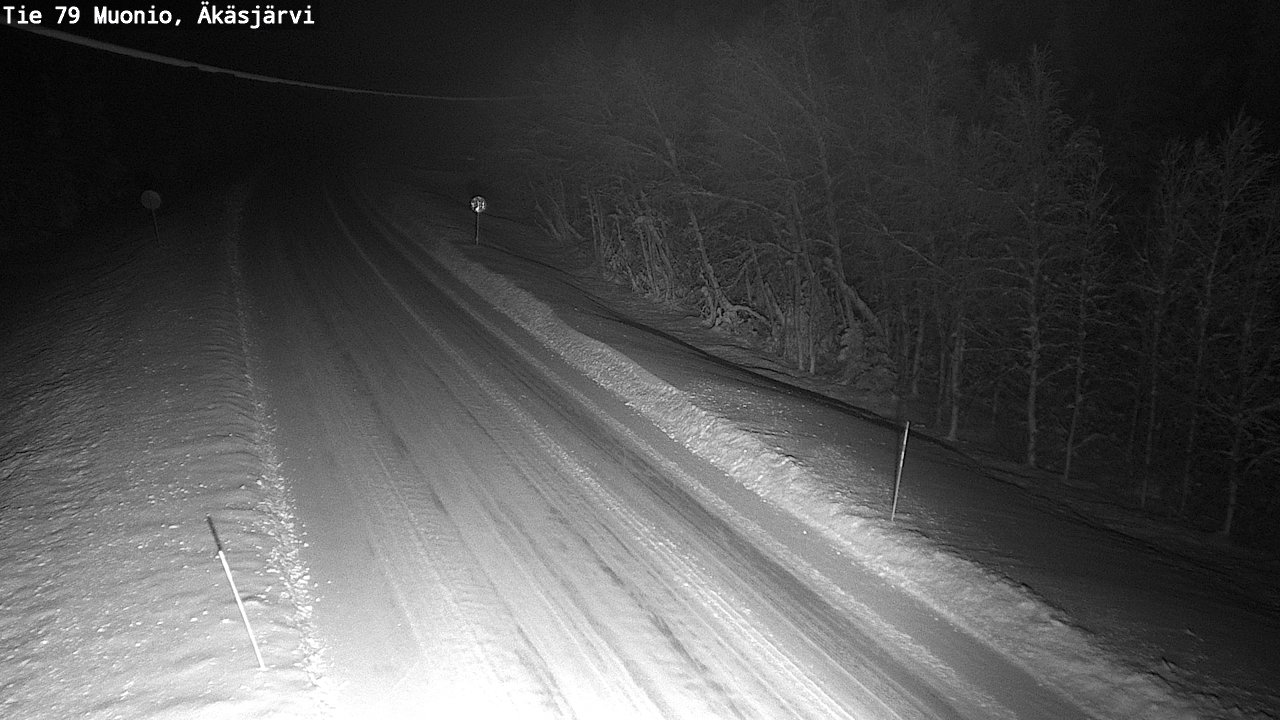 Weather Camera Image Road 79 Muonio, Äkäsjärvi, Muonio, Lappi