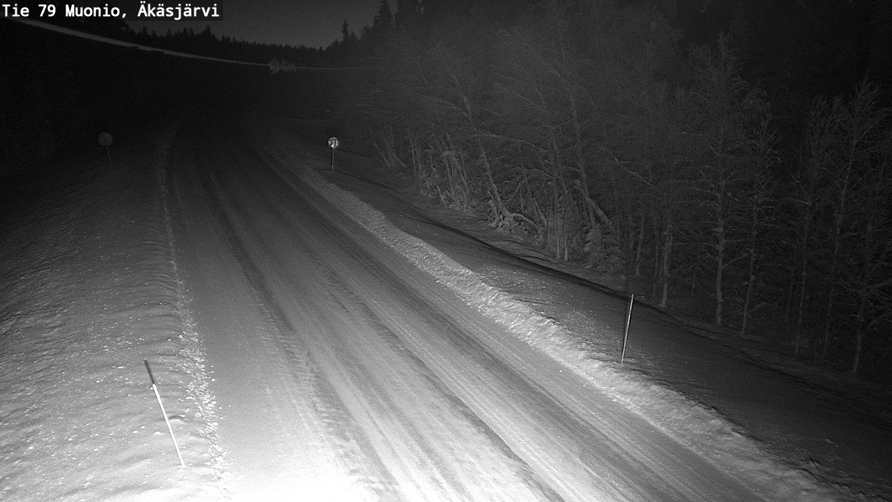 Weather Camera Image Road 79 Muonio, Äkäsjärvi, Muonio, Lappi