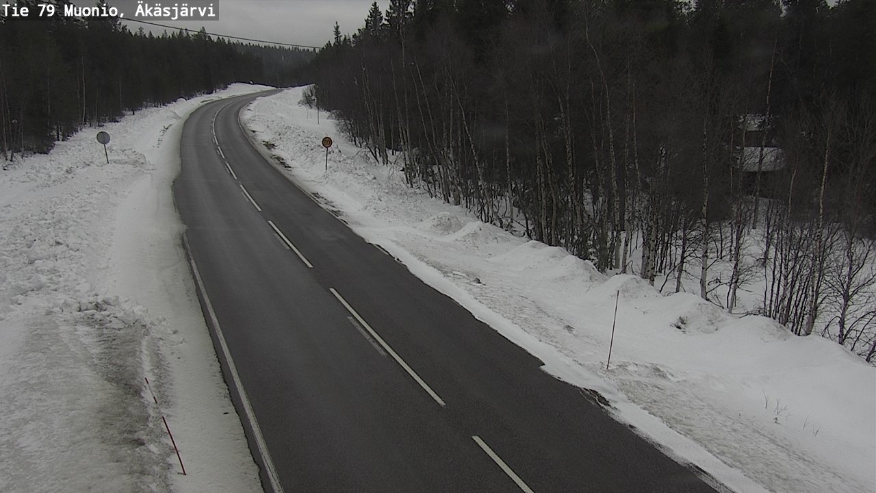 Weather Camera Image Väg 79 Muonio, Äkäsjärvi, Muonio, Lappi