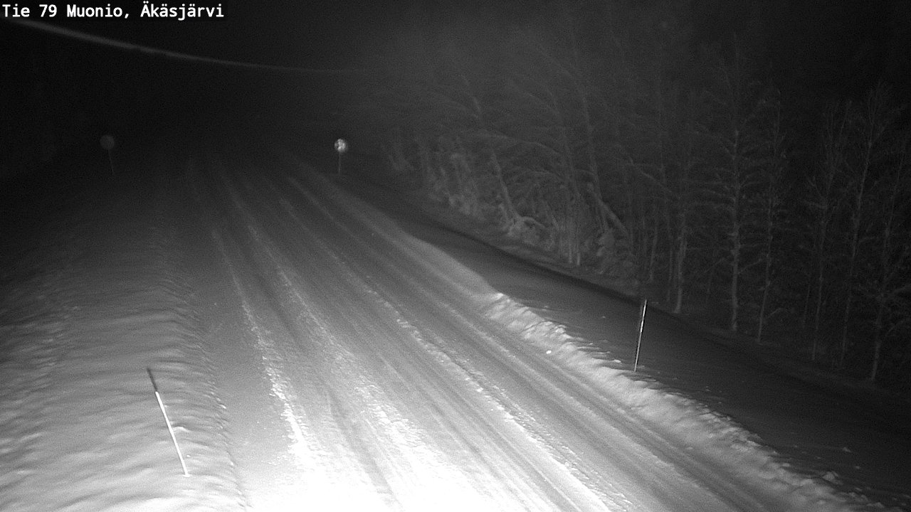 Weather Camera Image Väg 79 Muonio, Äkäsjärvi, Muonio, Lappi