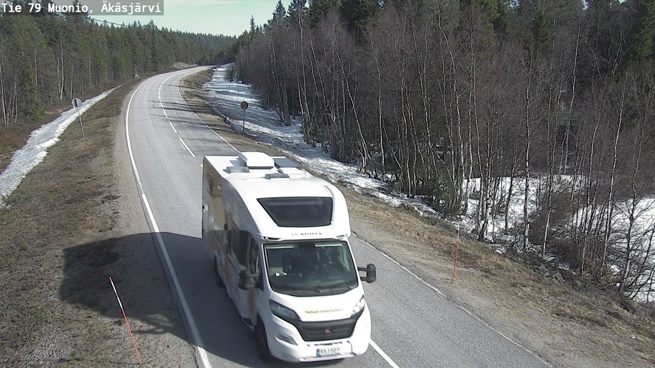 Weather Camera Image Road 79 Muonio, Äkäsjärvi, Muonio, Lappi