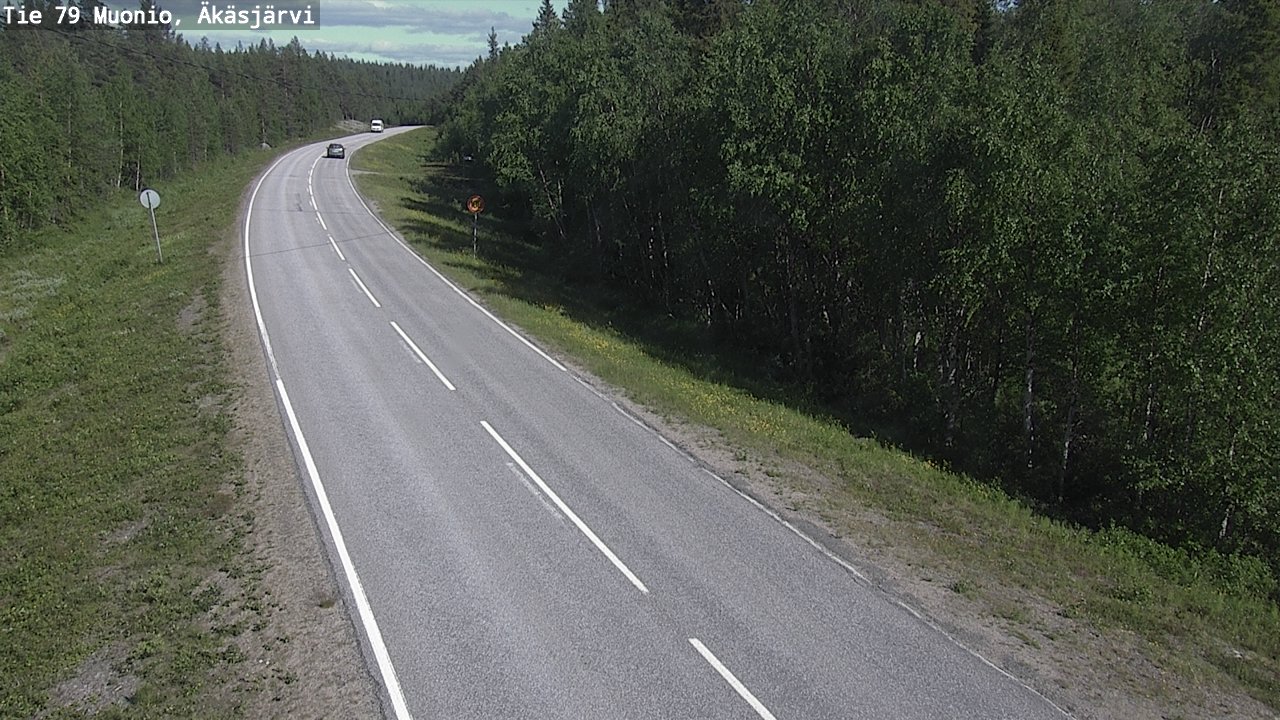 Weather Camera Image Road 79 Muonio, Äkäsjärvi, Muonio, Lappi