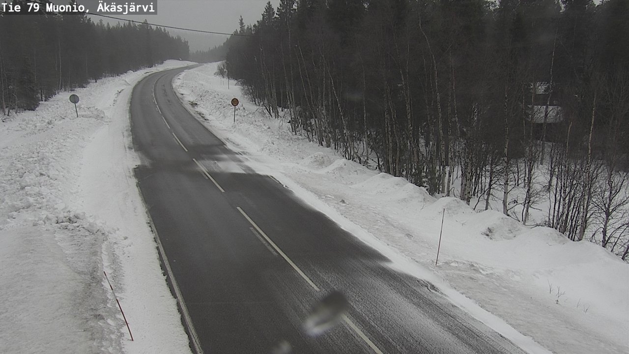 Weather Camera Image Road 79 Muonio, Äkäsjärvi, Muonio, Lappi