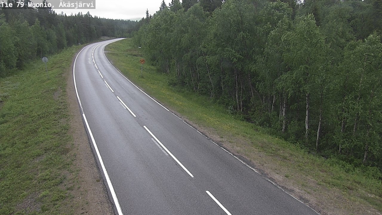 Weather Camera Image Väg 79 Muonio, Äkäsjärvi, Muonio, Lappi