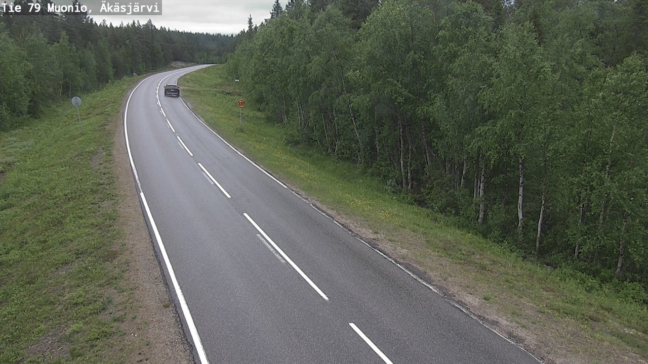 Weather Camera Image Väg 79 Muonio, Äkäsjärvi, Muonio, Lappi