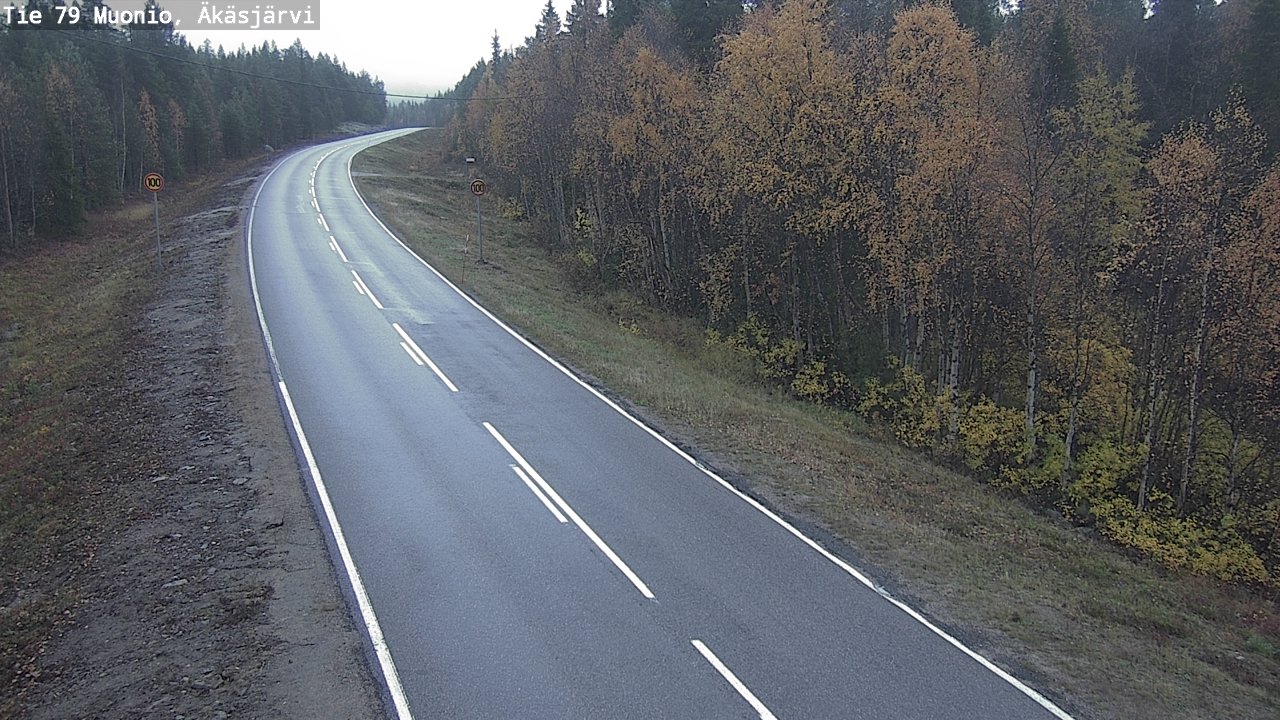 Weather Camera Image Road 79 Muonio, Äkäsjärvi, Muonio, Lappi