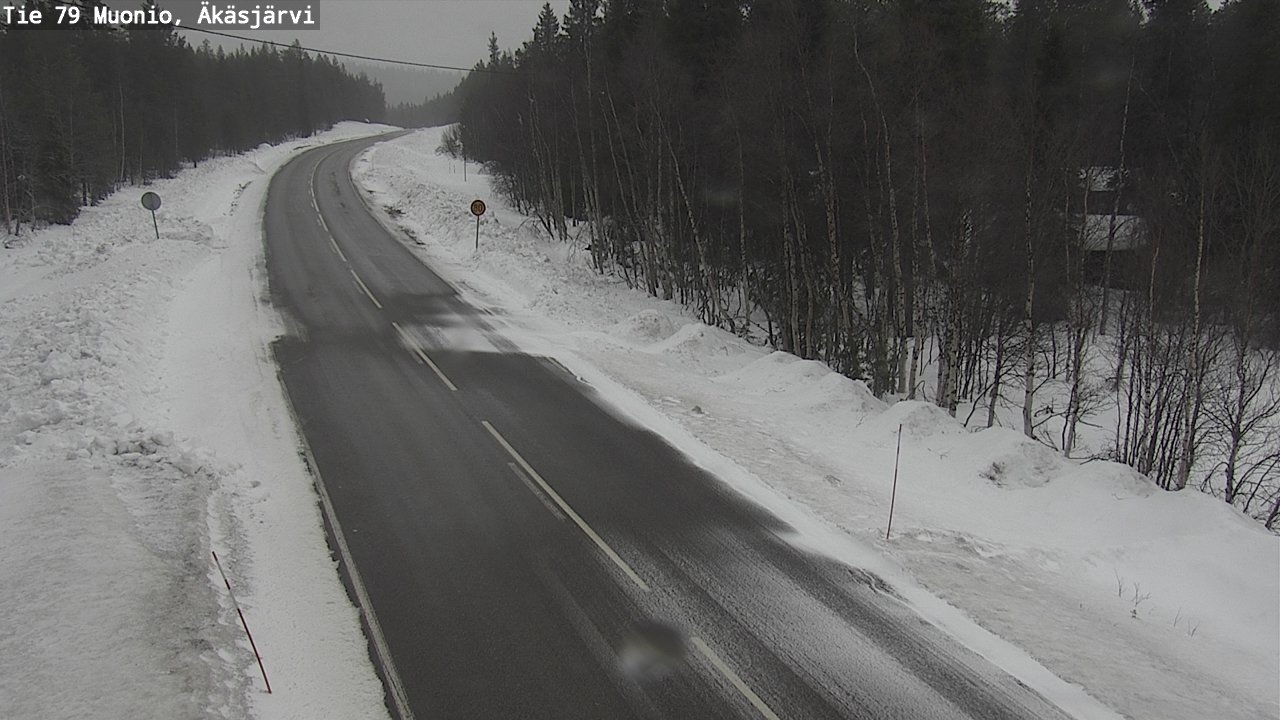 Weather Camera Image Road 79 Muonio, Äkäsjärvi, Muonio, Lappi
