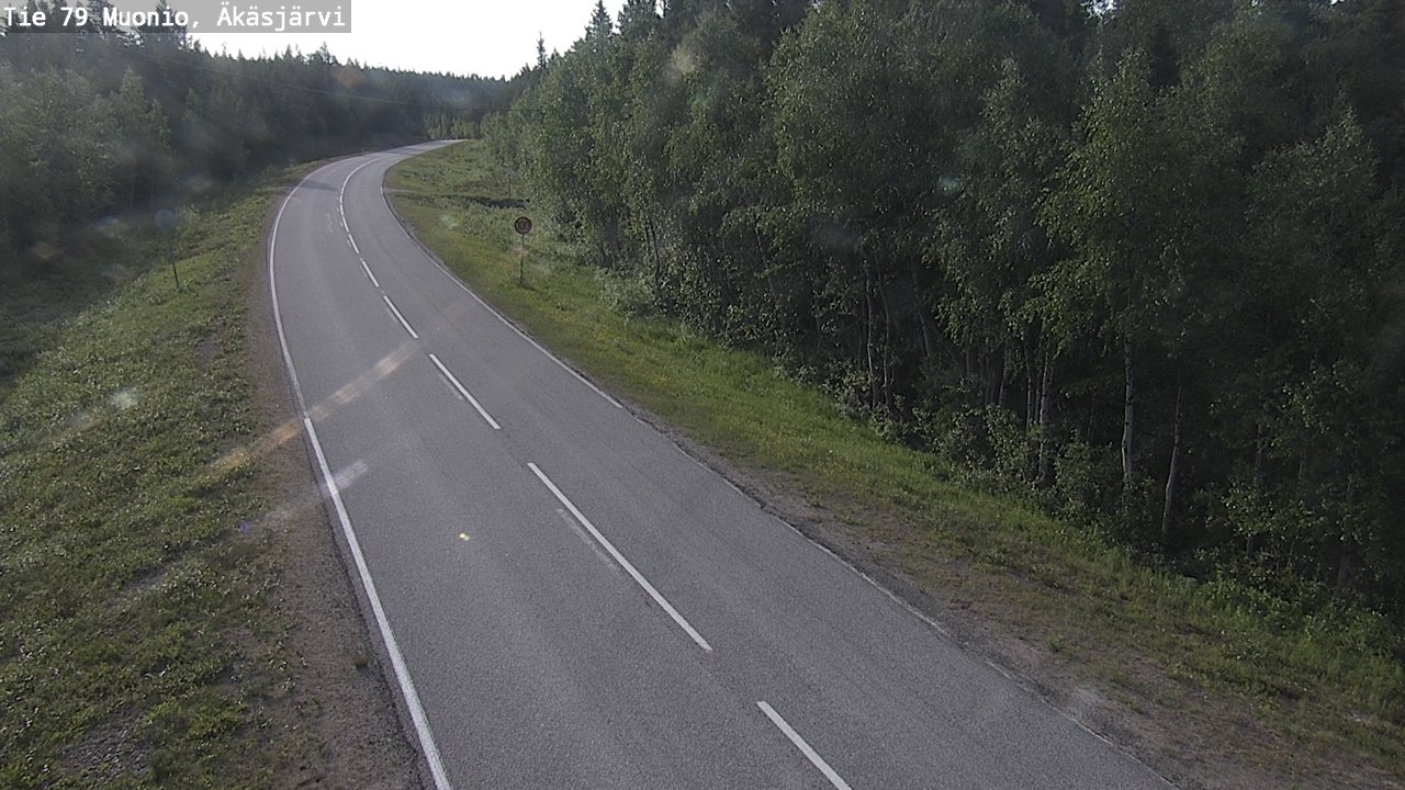 Weather Camera Image Road 79 Muonio, Äkäsjärvi, Muonio, Lappi