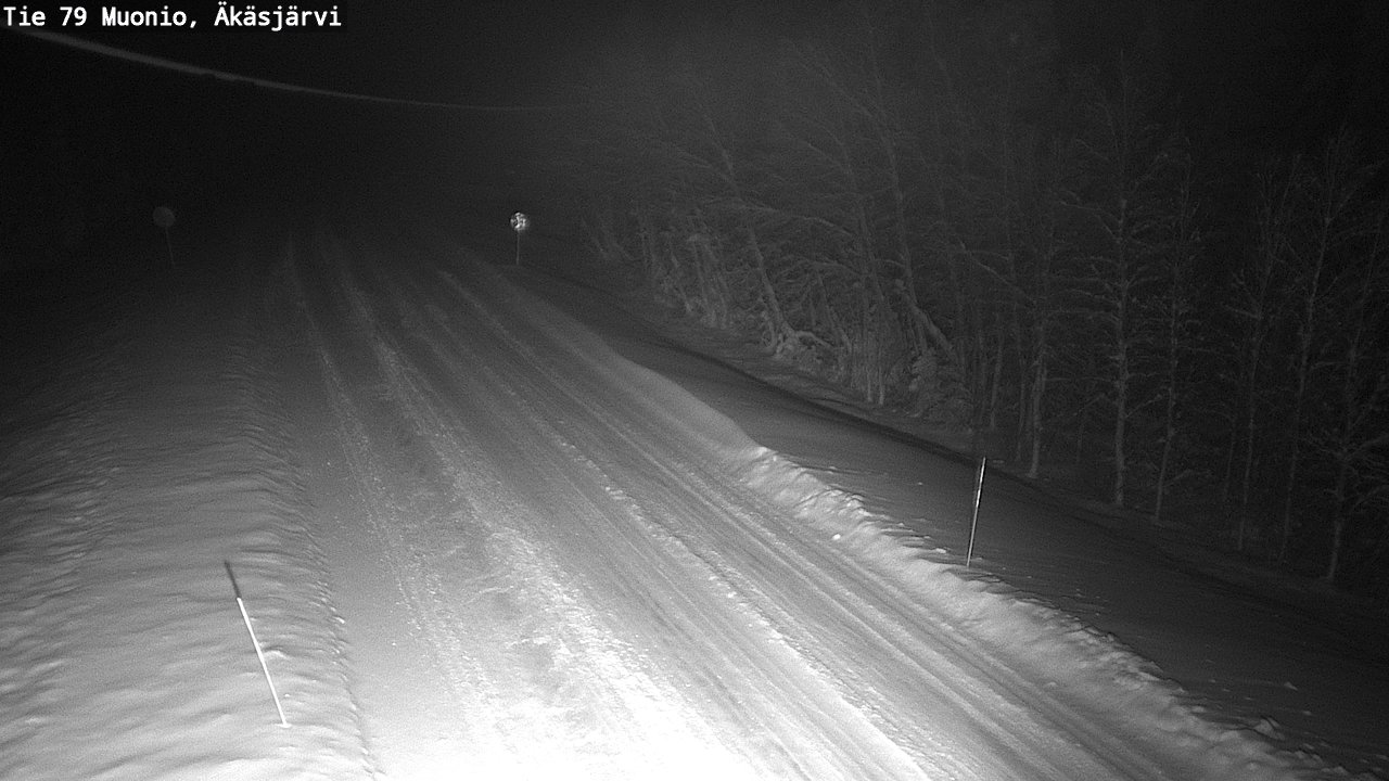 Weather Camera Image Väg 79 Muonio, Äkäsjärvi, Muonio, Lappi
