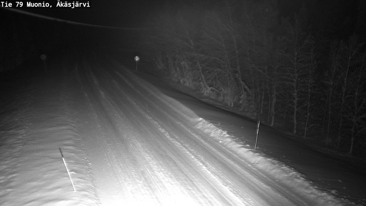 Weather Camera Image Väg 79 Muonio, Äkäsjärvi, Muonio, Lappi