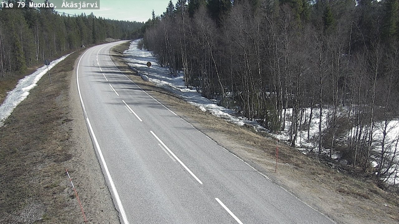 Weather Camera Image Road 79 Muonio, Äkäsjärvi, Muonio, Lappi