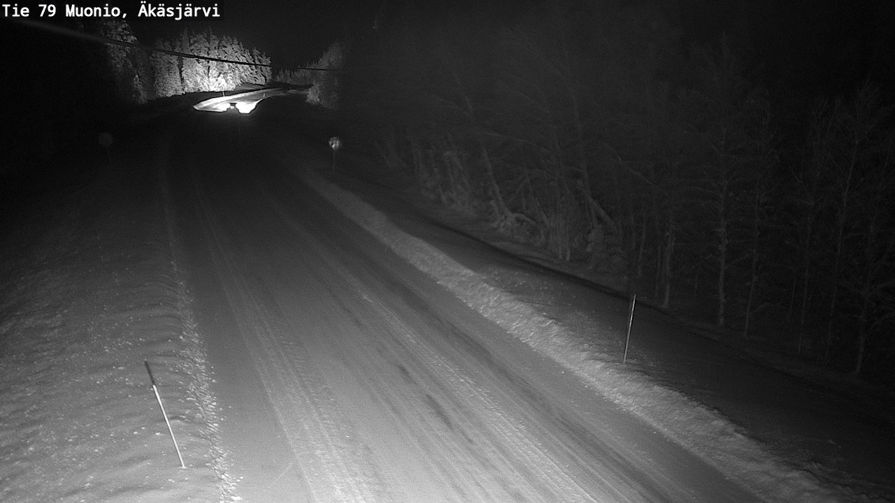 Weather Camera Image Väg 79 Muonio, Äkäsjärvi, Muonio, Lappi