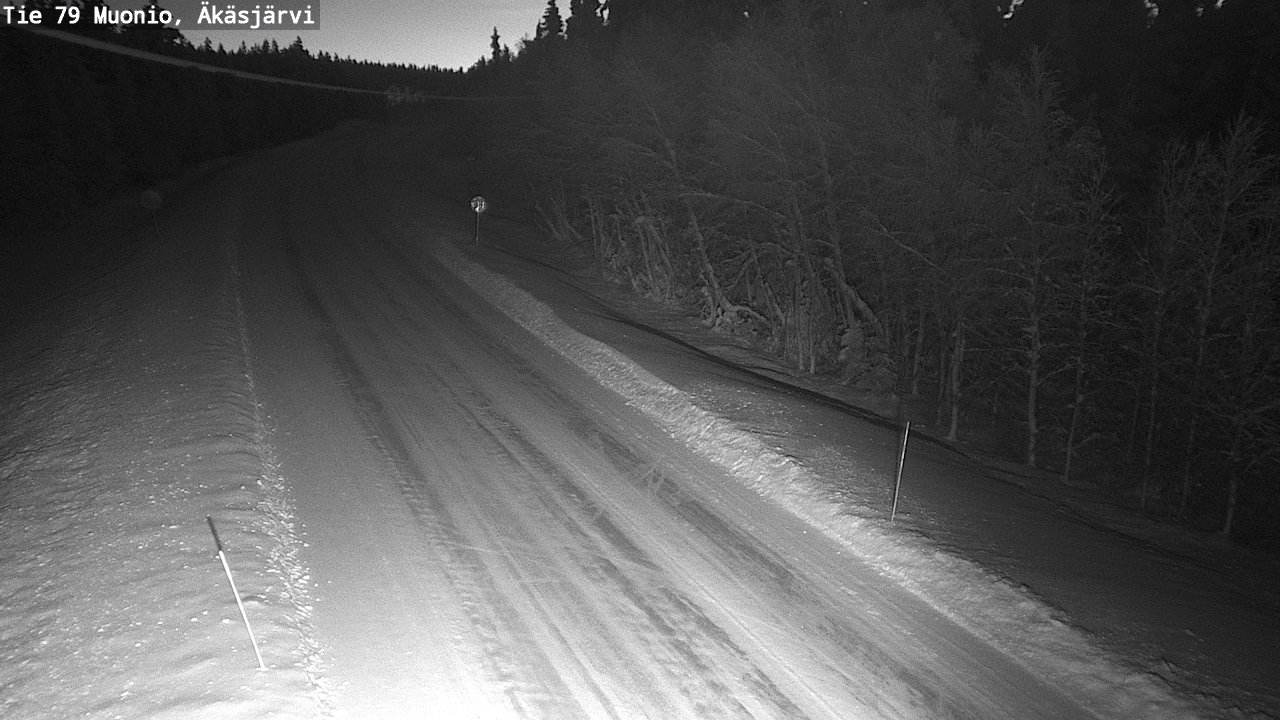 Weather Camera Image Road 79 Muonio, Äkäsjärvi, Muonio, Lappi