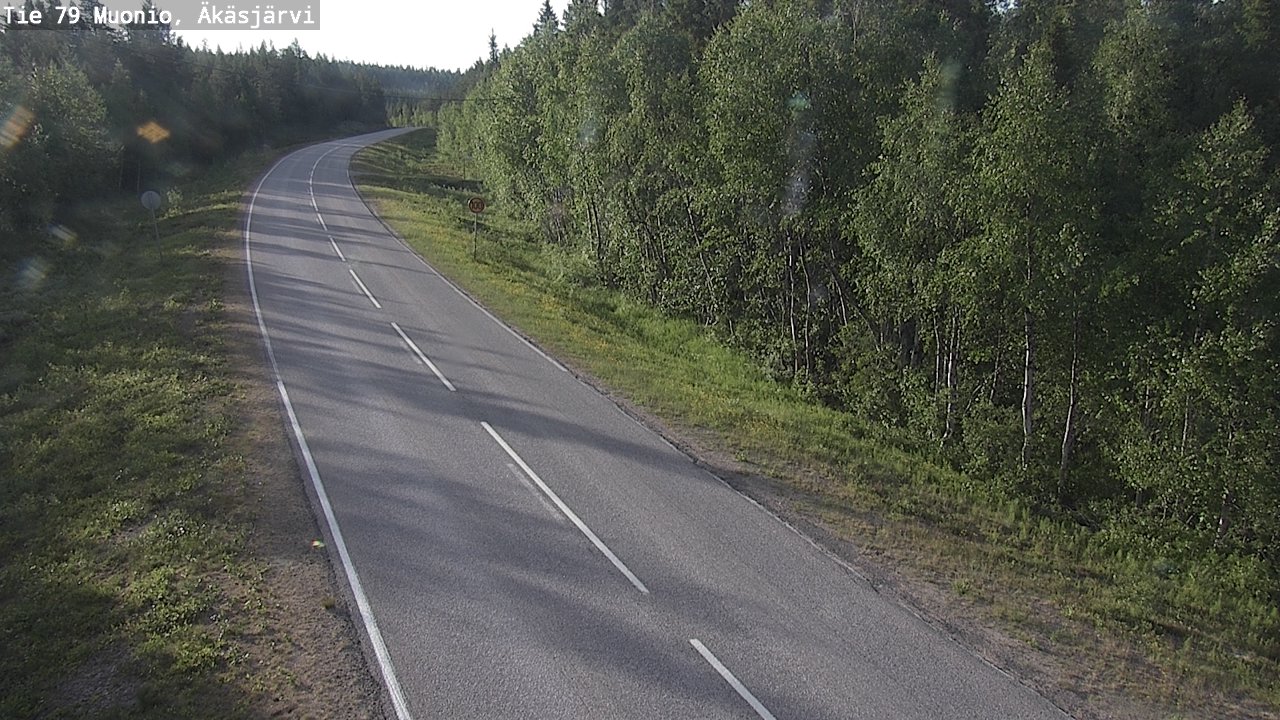 Weather Camera Image Road 79 Muonio, Äkäsjärvi, Muonio, Lappi