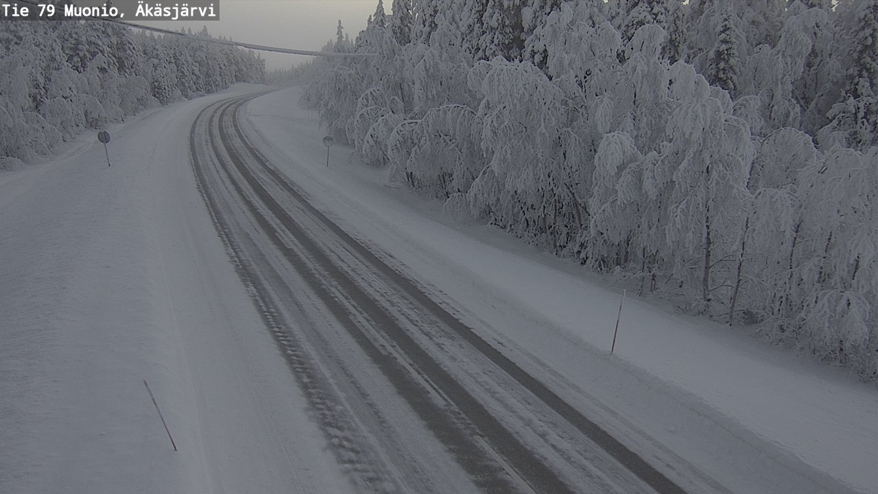 Weather Camera Image Road 79 Muonio, Äkäsjärvi, Muonio, Lappi