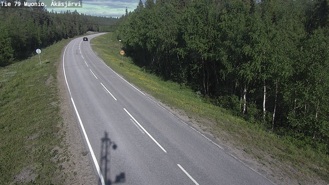 Weather Camera Image Road 79 Muonio, Äkäsjärvi, Muonio, Lappi