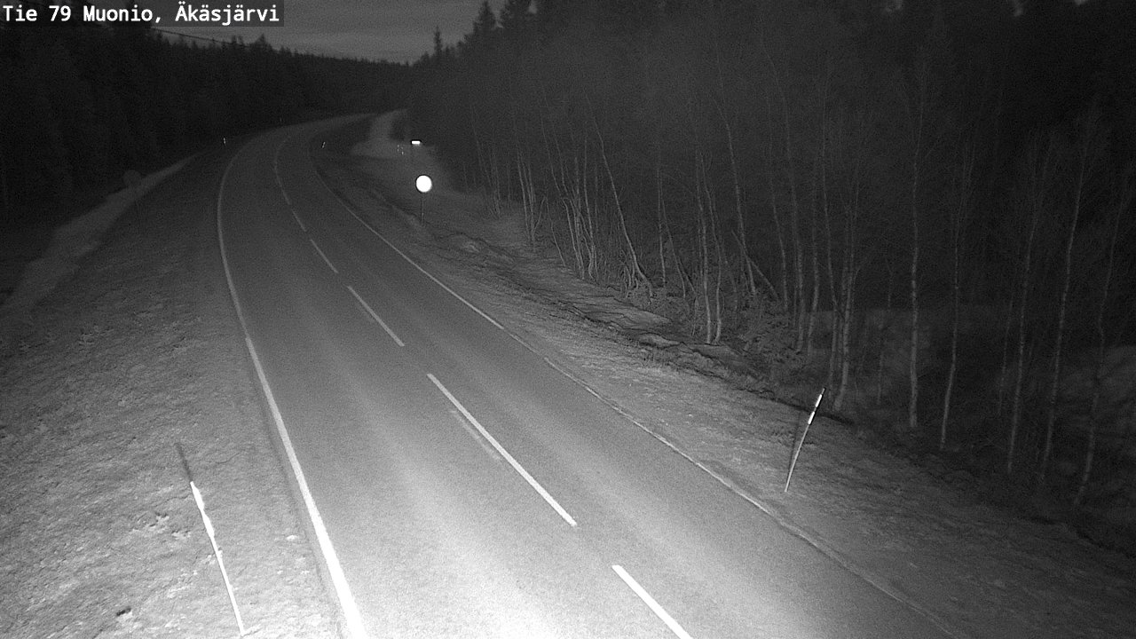Weather Camera Image Road 79 Muonio, Äkäsjärvi, Muonio, Lappi