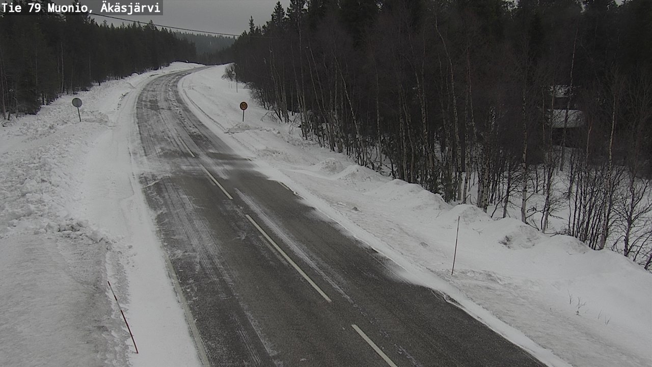 Weather Camera Image Väg 79 Muonio, Äkäsjärvi, Muonio, Lappi