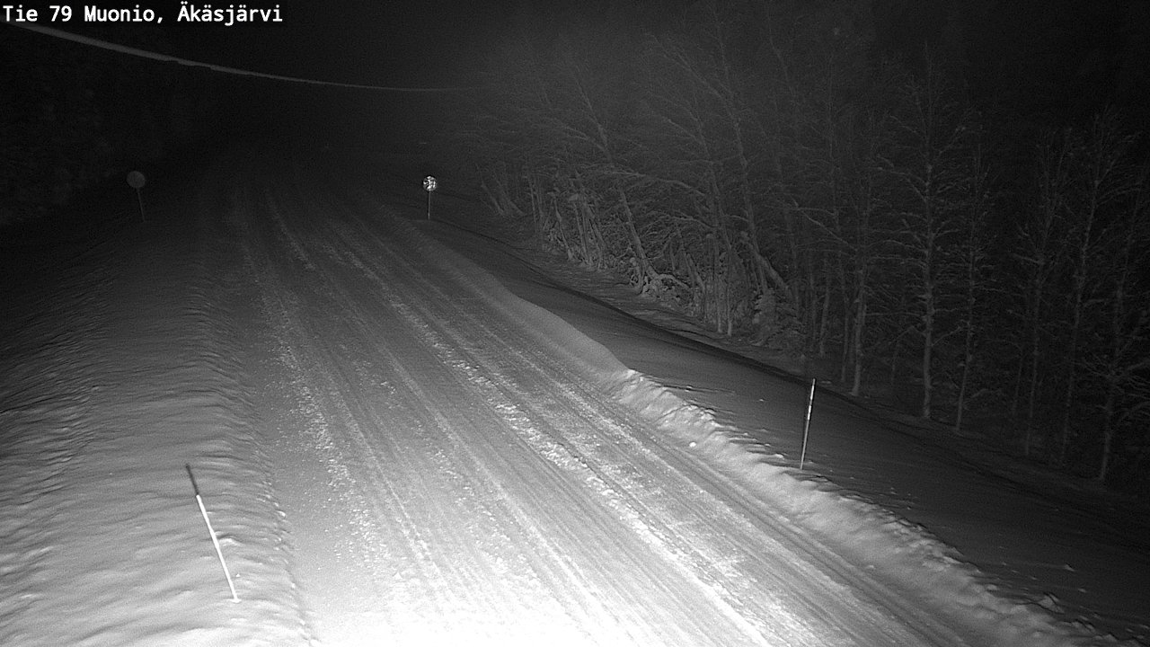 Weather Camera Image Väg 79 Muonio, Äkäsjärvi, Muonio, Lappi