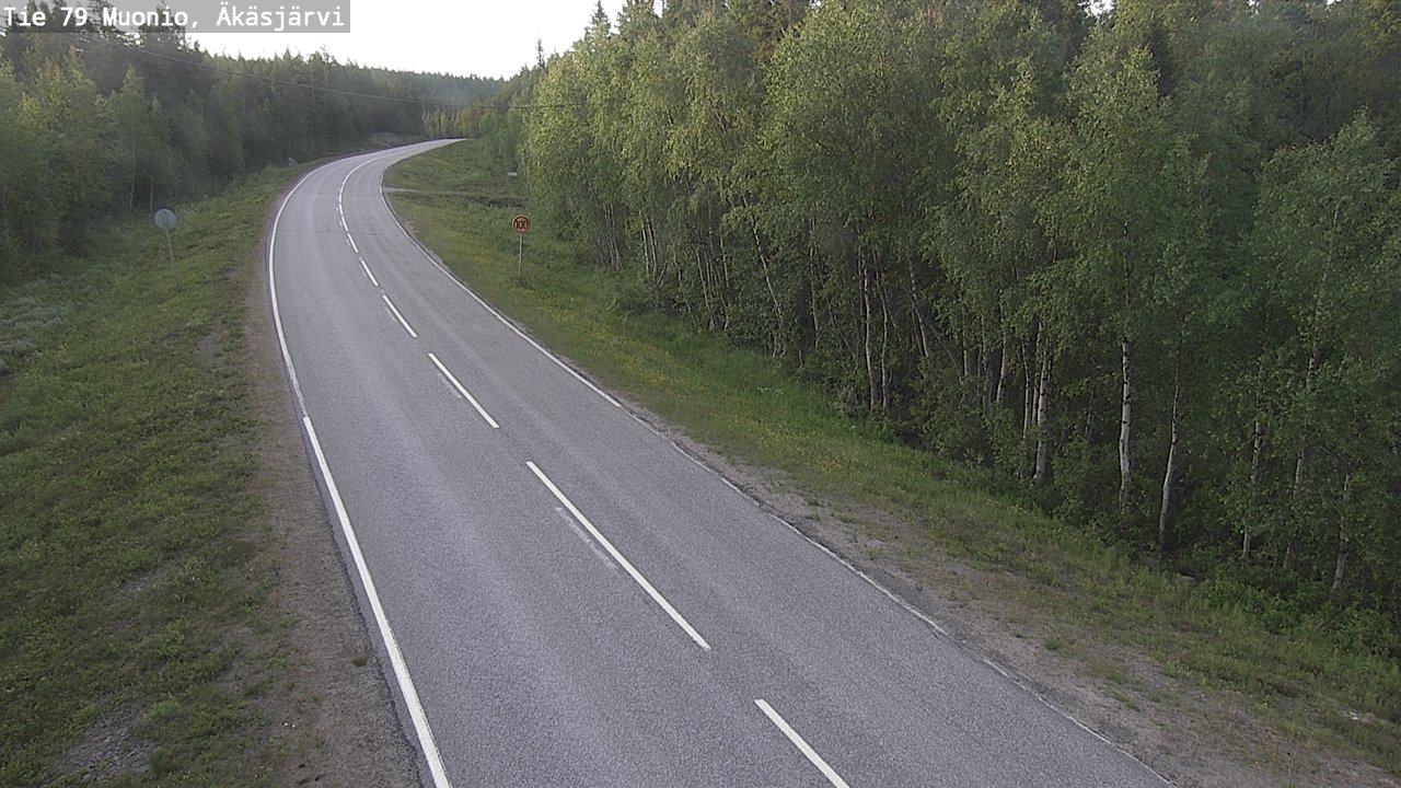 Weather Camera Image Road 79 Muonio, Äkäsjärvi, Muonio, Lappi
