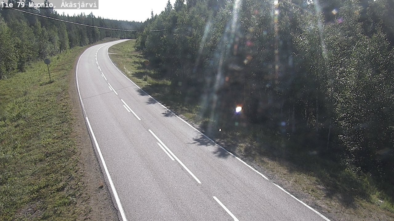 Weather Camera Image Road 79 Muonio, Äkäsjärvi, Muonio, Lappi