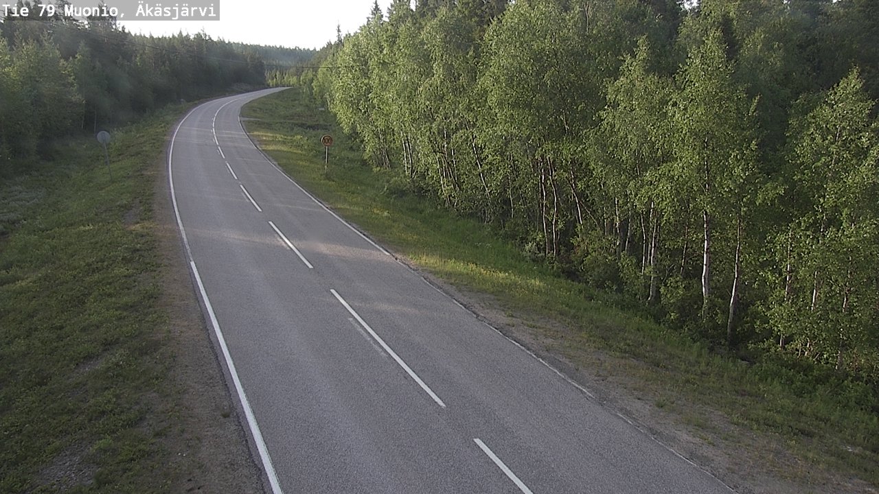 Weather Camera Image Road 79 Muonio, Äkäsjärvi, Muonio, Lappi