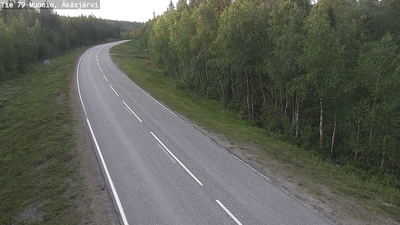 Weather Camera Image Road 79 Muonio, Äkäsjärvi, Muonio, Lappi