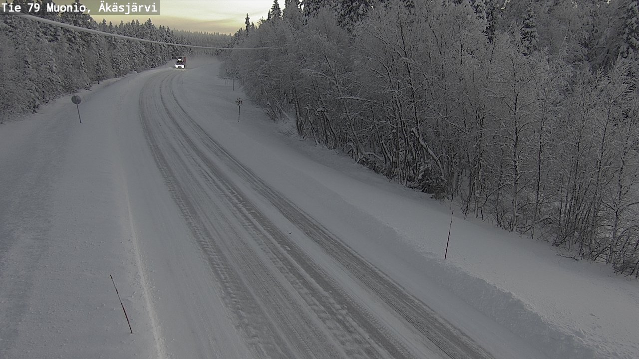 Weather Camera Image Road 79 Muonio, Äkäsjärvi, Muonio, Lappi