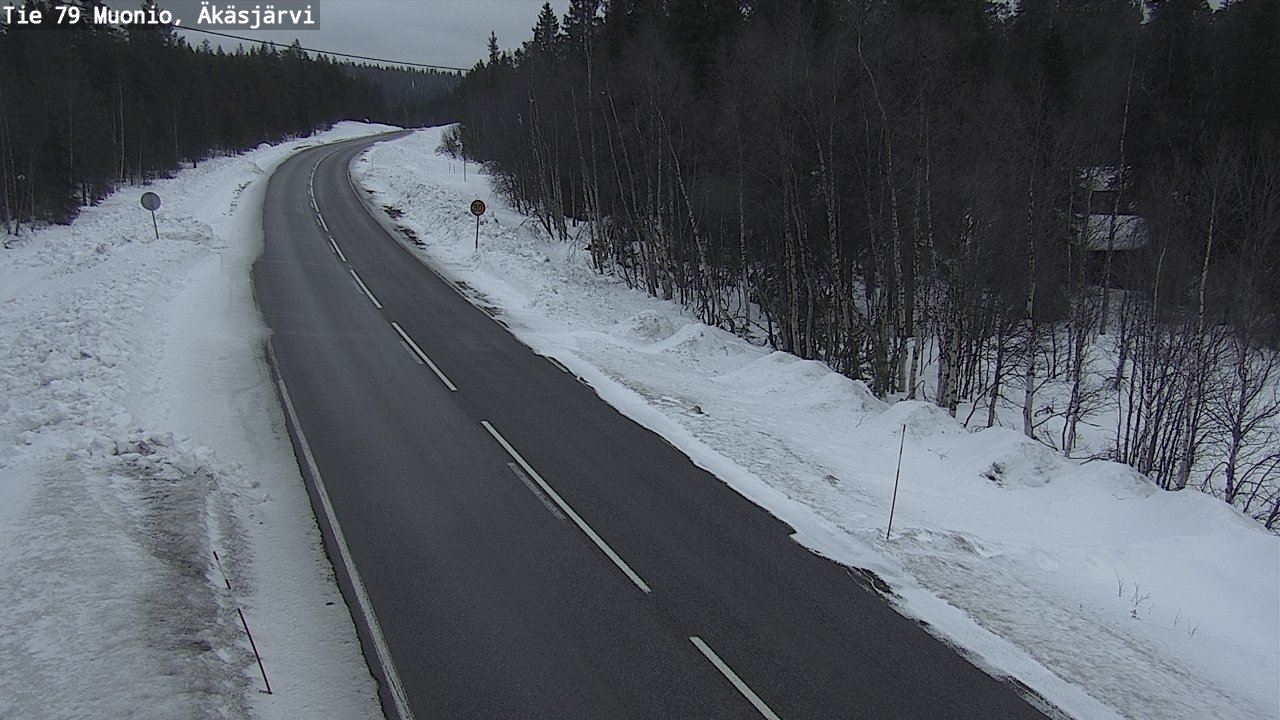 Weather Camera Image Väg 79 Muonio, Äkäsjärvi, Muonio, Lappi