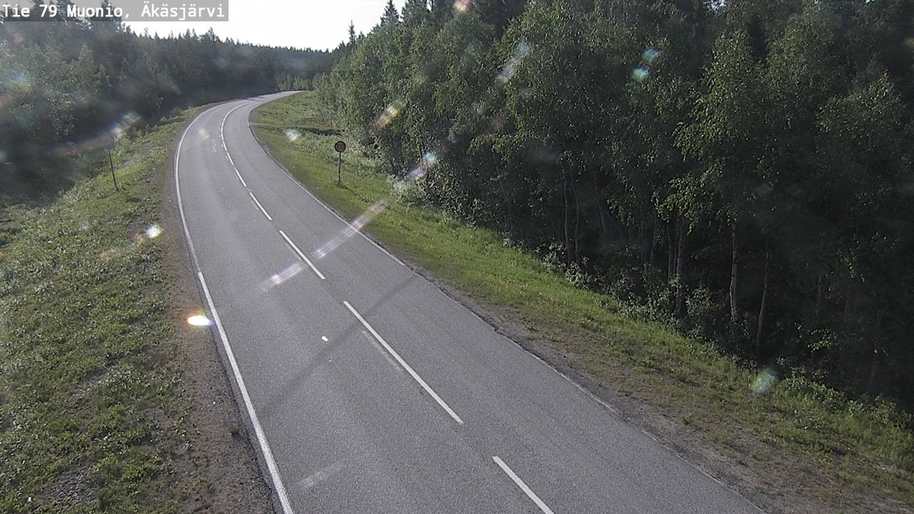 Weather Camera Image Road 79 Muonio, Äkäsjärvi, Muonio, Lappi