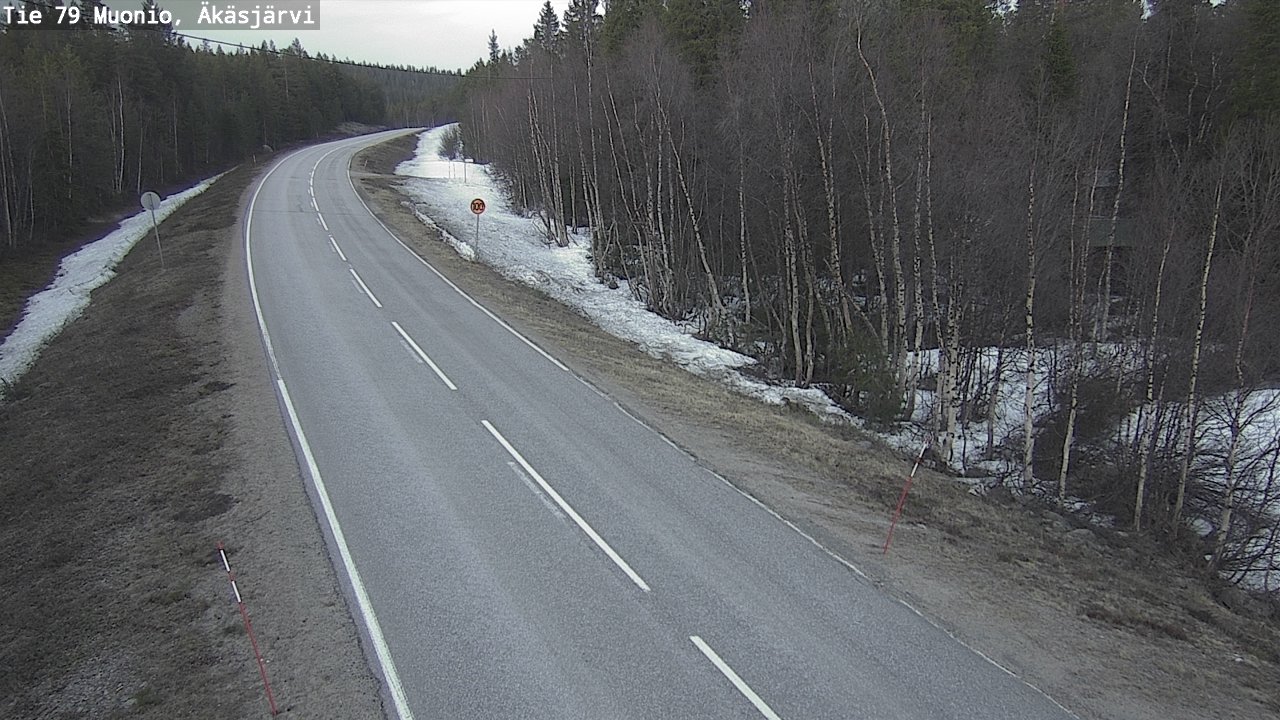 Weather Camera Image Road 79 Muonio, Äkäsjärvi, Muonio, Lappi