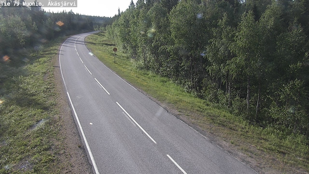 Weather Camera Image Road 79 Muonio, Äkäsjärvi, Muonio, Lappi