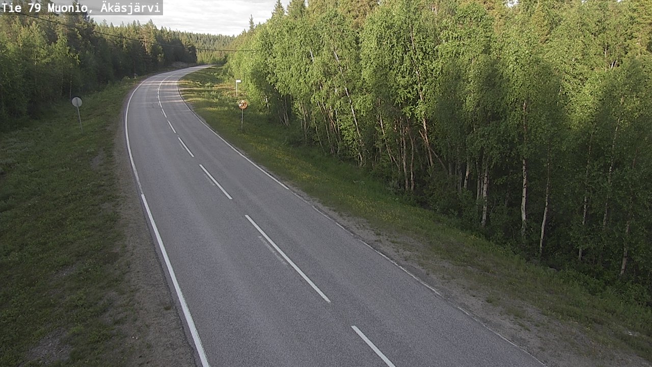 Weather Camera Image Road 79 Muonio, Äkäsjärvi, Muonio, Lappi