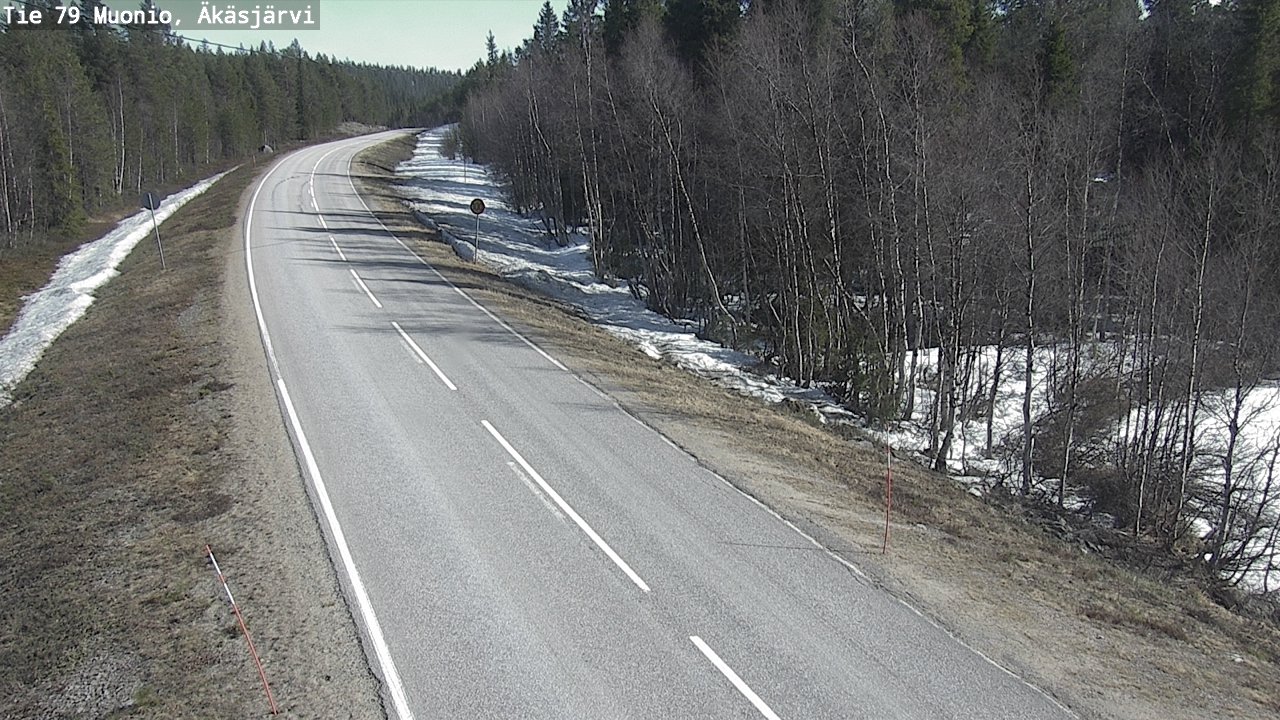 Weather Camera Image Road 79 Muonio, Äkäsjärvi, Muonio, Lappi
