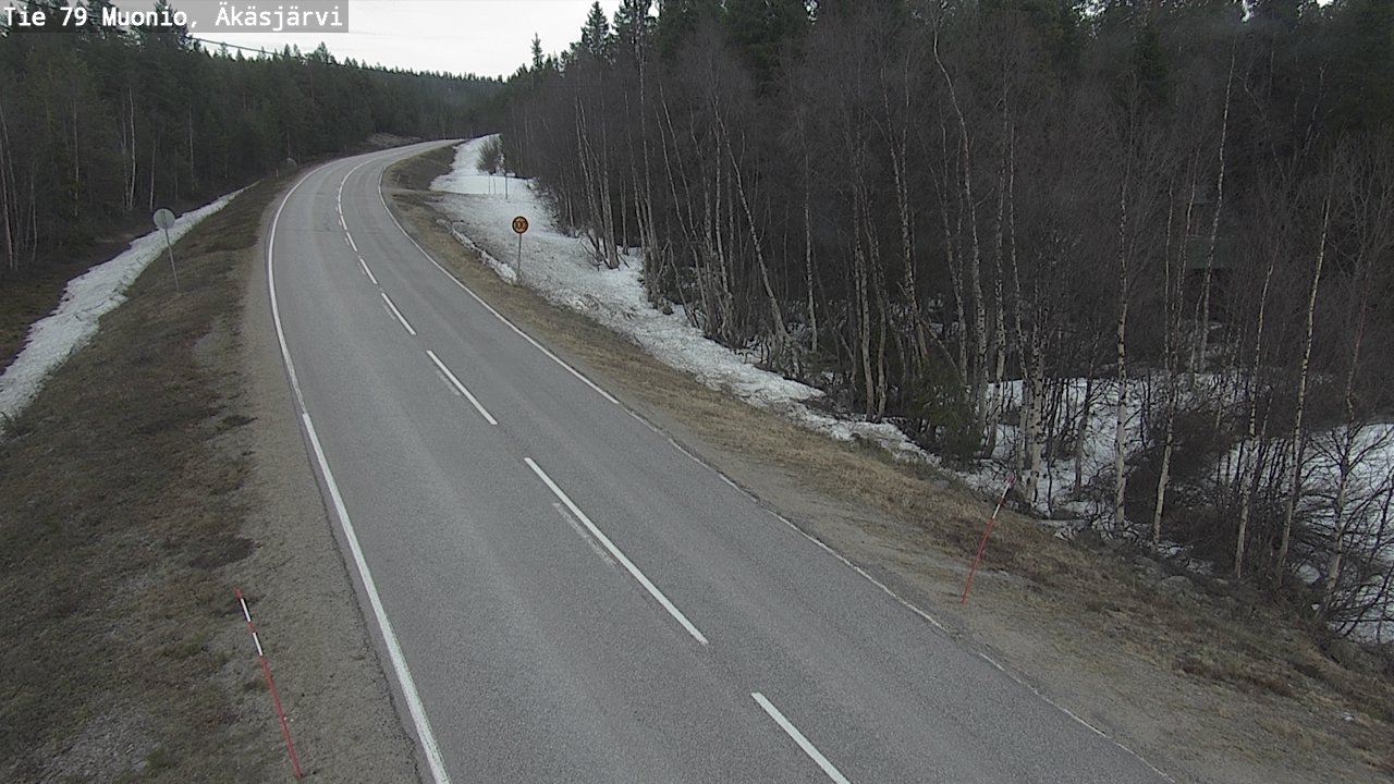 Weather Camera Image Road 79 Muonio, Äkäsjärvi, Muonio, Lappi