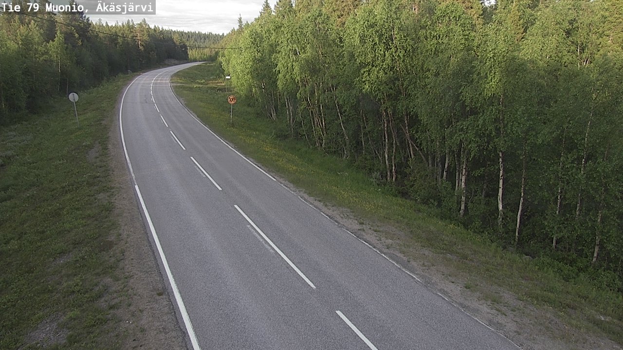 Weather Camera Image Road 79 Muonio, Äkäsjärvi, Muonio, Lappi