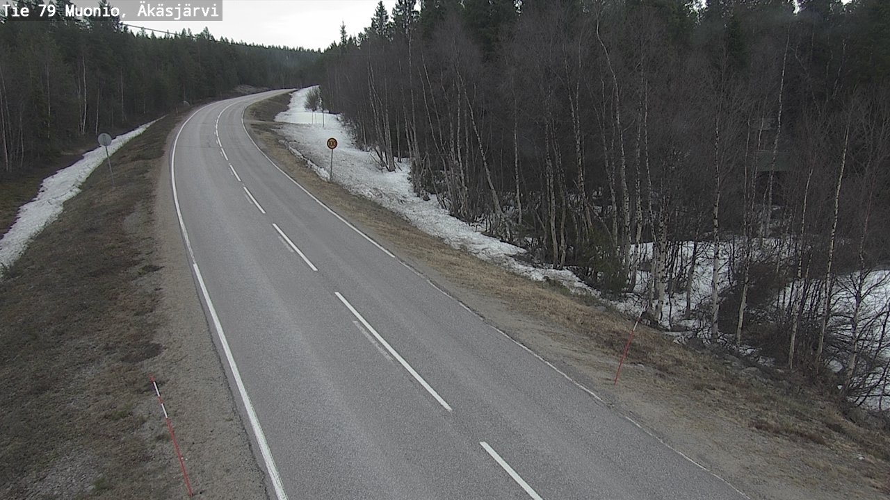 Weather Camera Image Road 79 Muonio, Äkäsjärvi, Muonio, Lappi