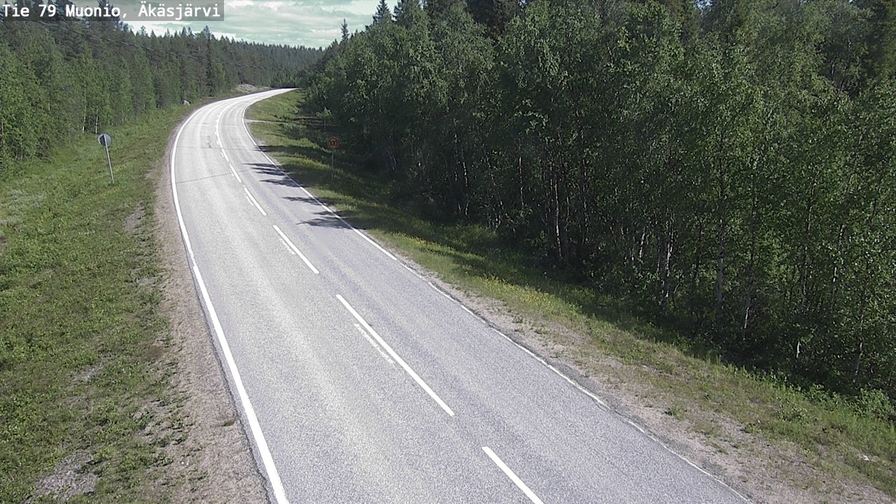 Weather Camera Image Road 79 Muonio, Äkäsjärvi, Muonio, Lappi