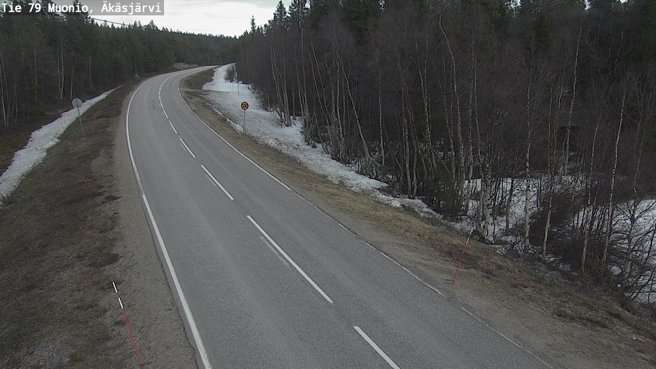 Weather Camera Image Road 79 Muonio, Äkäsjärvi, Muonio, Lappi