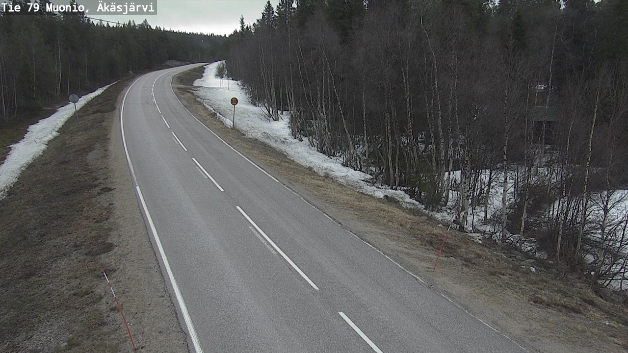 Weather Camera Image Road 79 Muonio, Äkäsjärvi, Muonio, Lappi