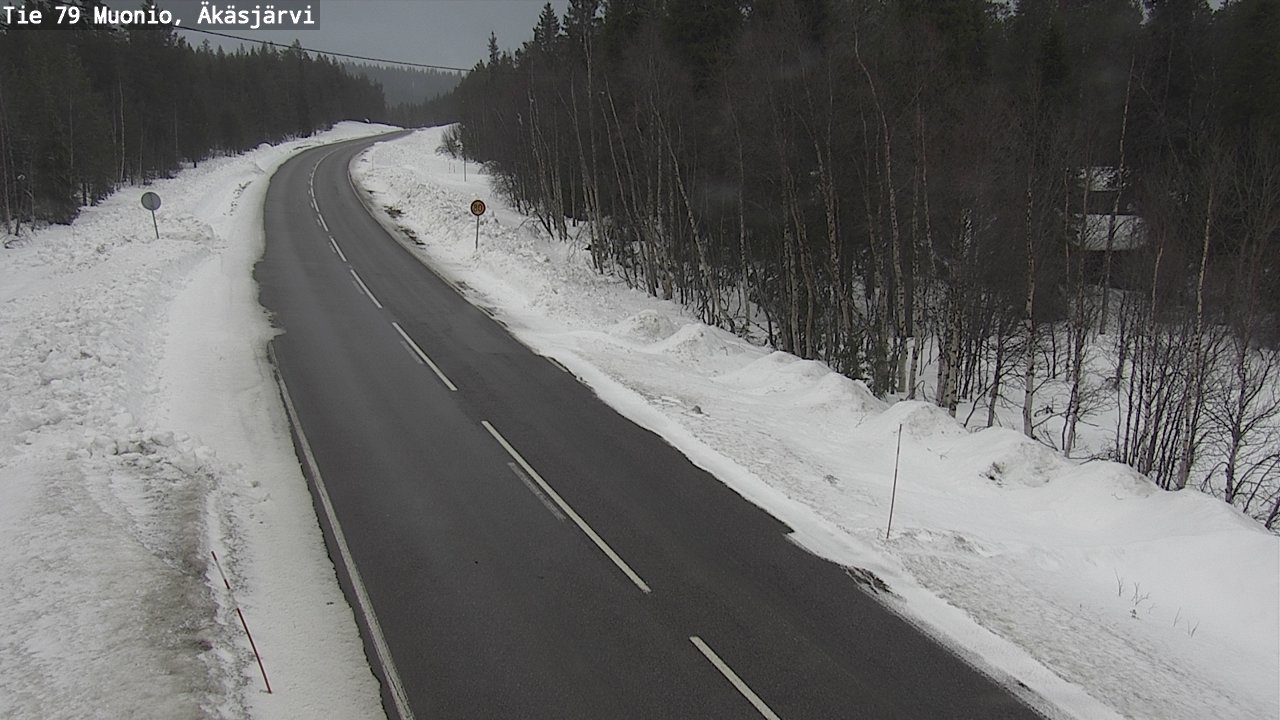 Weather Camera Image Väg 79 Muonio, Äkäsjärvi, Muonio, Lappi