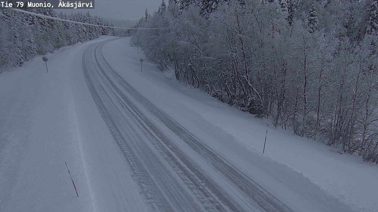 Weather Camera Image Väg 79 Muonio, Äkäsjärvi, Muonio, Lappi