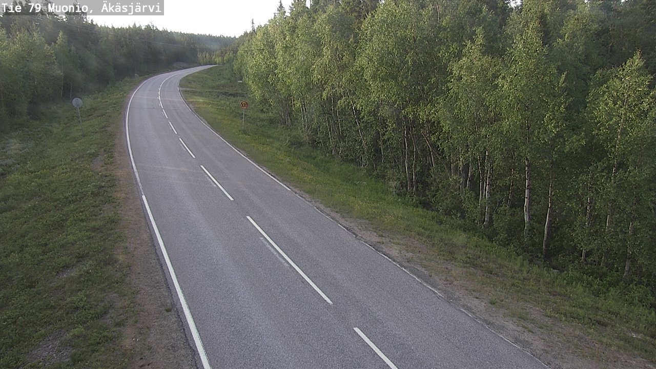 Weather Camera Image Road 79 Muonio, Äkäsjärvi, Muonio, Lappi