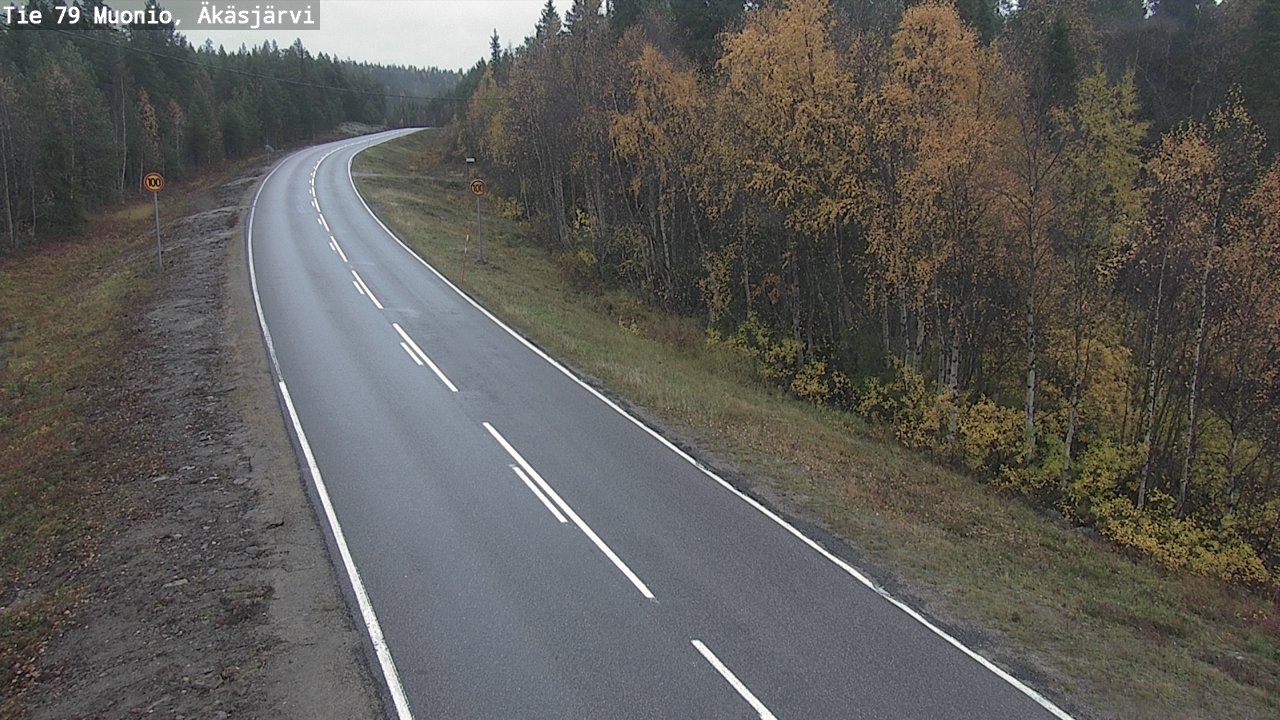 Weather Camera Image Road 79 Muonio, Äkäsjärvi, Muonio, Lappi